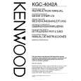 KENWOOD KGC4042A Manual de Usuario