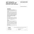KENWOOD KA57 Manual de Usuario