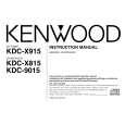 KENWOOD KDCX815 Manual de Usuario