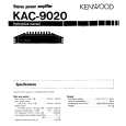 KENWOOD KAC9020 Manual de Usuario