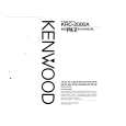 KENWOOD KRC2000A Manual de Usuario