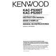 KENWOOD KACPS300T Manual de Usuario