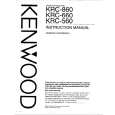 KENWOOD KRC860 Manual de Usuario