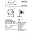 KENWOOD KFCW2500 Manual de Servicio