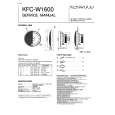 KENWOOD KFCW1600 Manual de Servicio