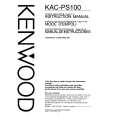 KENWOOD KACPS100 Manual de Usuario