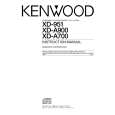 KENWOOD XD951 Manual de Usuario
