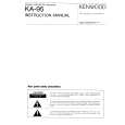 KENWOOD KA95 Manual de Usuario