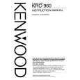 KENWOOD KRC960 Manual de Usuario