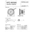 KENWOOD KFCW2000 Manual de Servicio