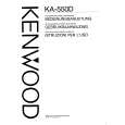 KENWOOD KA550D Manual de Usuario
