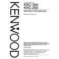 KENWOOD KRC360 Manual de Usuario