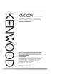 KENWOOD KACQ74 Manual de Usuario