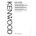 KENWOOD KA7010 Manual de Usuario