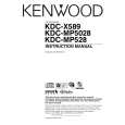 KENWOOD KDCX589 Manual de Usuario