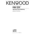 KENWOOD HM335 Manual de Usuario
