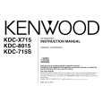 KENWOOD KDC8015 Manual de Usuario
