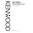 KENWOOD KX-78CW Manual de Usuario