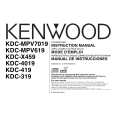 KENWOOD KDCX459 Manual de Usuario