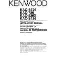 KENWOOD KACS726 Manual de Usuario