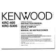 KENWOOD KRC405 Manual de Usuario