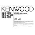 KENWOOD KDCX859 Manual de Usuario