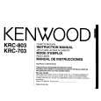 KENWOOD KRC703 Manual de Usuario