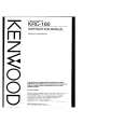 KENWOOD KRC160 Manual de Usuario