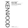 KENWOOD KA128 Manual de Usuario