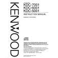 KENWOOD KDC7001 Manual de Usuario