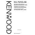 KENWOOD KA56 Manual de Usuario