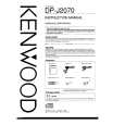 KENWOOD DPJ2070 Manual de Usuario