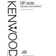 KENWOOD DP2030 Manual de Usuario