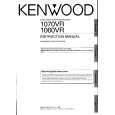 KENWOOD 1070VR Manual de Usuario
