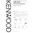 KENWOOD UD413 Manual de Usuario