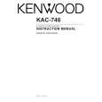 KENWOOD KAC746 Manual de Usuario