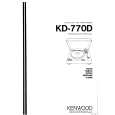 KENWOOD KD770D Manual de Usuario