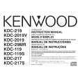 KENWOOD KDC219 Manual de Usuario