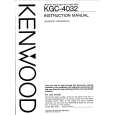 KENWOOD KGC4032 Manual de Usuario