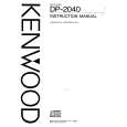 KENWOOD DP2040 Manual de Usuario