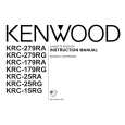 KENWOOD KRC-179RA Manual de Usuario