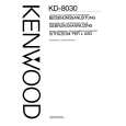 KENWOOD KD-8030 Manual de Usuario