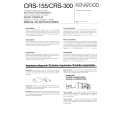 KENWOOD CRS300 Manual de Usuario