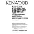 KENWOOD KDCMPV5025 Manual de Usuario