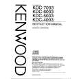 KENWOOD KDC6003 Manual de Usuario