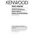 KENWOOD KACX401M Manual de Usuario