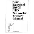 KENWOOD SWX1 Manual de Usuario