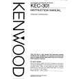 KENWOOD KEC301 Manual de Usuario
