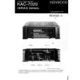 KENWOOD KAC7020 Manual de Servicio
