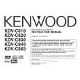 KENWOOD KFVC860 Manual de Usuario